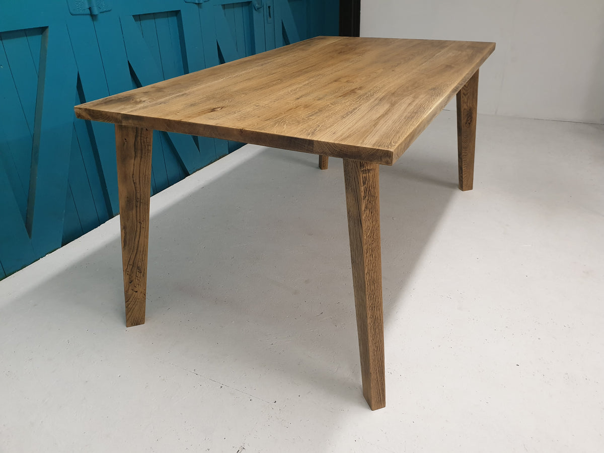 English oak store dining table