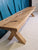 Live Edge oak benches, 4 leg styles, handcrafted to order in Dublin