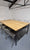 Oak dining table Dublin, 1 inch thick top, slimline, industrial style, modernist, loft style