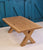 Live edge / raw edge oak coffee tables with oak X style legs, handcrafted to order.