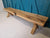 wooden bench bespoke made to order solid oak dark oak, 